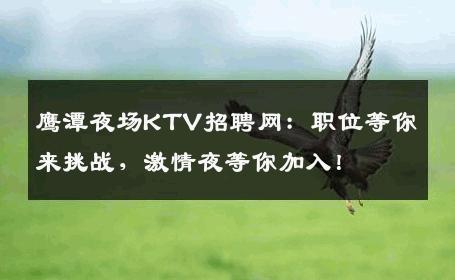 鹰潭夜场KTV招聘网：职位等你来挑战，激情夜等你加入！