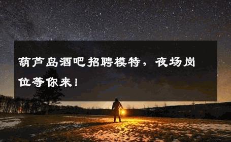 葫芦岛酒吧招聘模特，夜场岗位等你来！