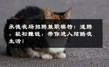 承德夜场招聘兼职模特：速聘，轻松赚钱，带你进入炫酷夜生活！