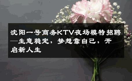 沈阳一号商务KTV夜场模特招聘—生意稳定，梦想靠自己，开启新人生