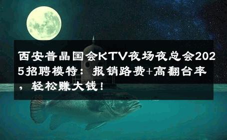 西安普晶国会KTV夜场夜总会2025招聘模特：报销路费+高翻台率，轻松赚大钱！