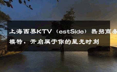 上海西界KTV（estSide）热招商务模特，开启属于你的星光时刻