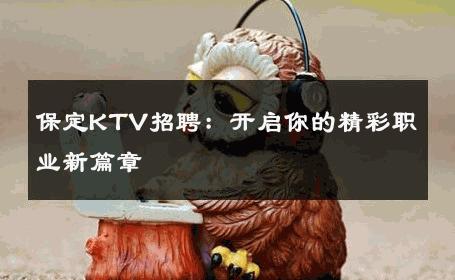保定KTV招聘：开启你的精彩职业新篇章