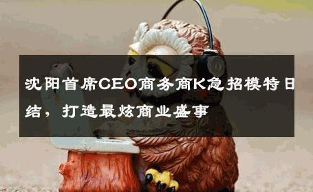 沈阳首席CEO商务商K急招模特日结，打造最炫商业盛事