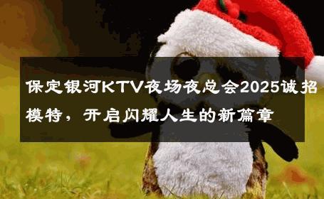保定银河KTV夜场夜总会2025诚招模特，开启闪耀人生的新篇章