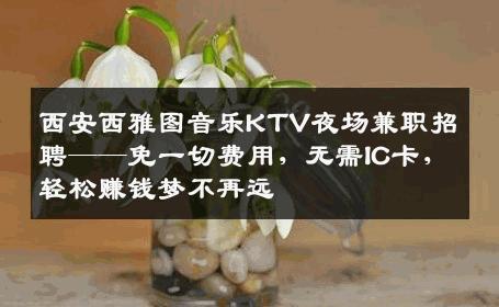 西安西雅图音乐KTV夜场兼职招聘——免一切费用，无需IC卡，轻松赚钱梦不再远