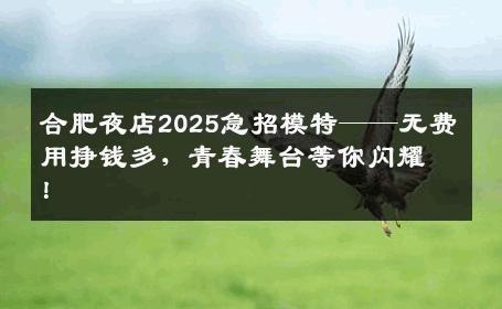 合肥夜店2025急招模特——无费用挣钱多，青春舞台等你闪耀！