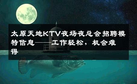 太原天地KTV夜场夜总会招聘模特信息——工作轻松，机会难得