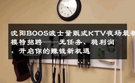 沈阳BOOS波士量贩式KTV夜场最新模特招聘——无任务、稳利润，开启你的赚钱新机遇