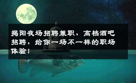 揭阳夜场招聘兼职，高档酒吧招聘，给你一场不一样的职场体验！