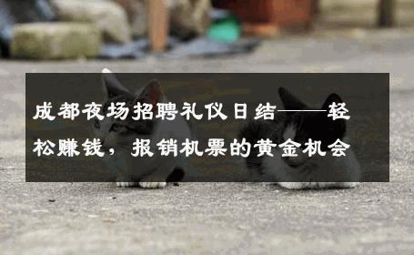 成都夜场招聘礼仪日结——轻松赚钱，报销机票的黄金机会