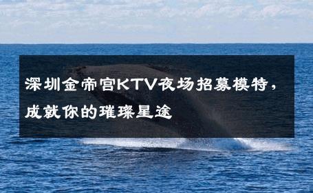 深圳金帝宫KTV夜场招募模特，成就你的璀璨星途