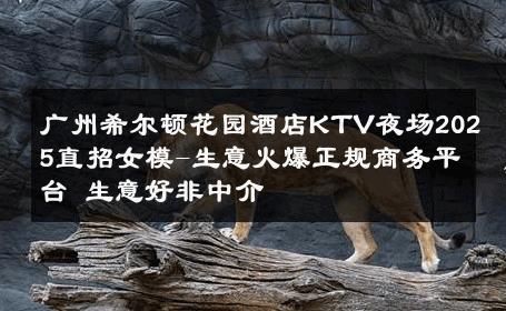 广州希尔顿花园酒店KTV夜场2025直招女模-生意火爆正规商务平台 生意好非中介