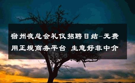 宿州夜总会礼仪招聘日结-无费用正规商务平台 生意好非中介