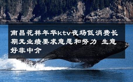 南昌花样年华ktv夜场低消费长期无业绩要求意愿和努力 生意好非中介