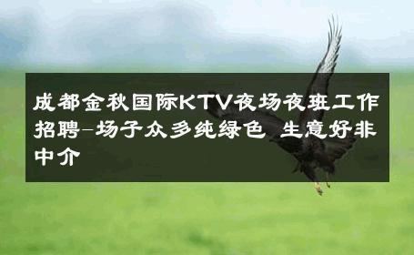 成都金秋国际KTV夜场夜班工作招聘-场子众多纯绿色 生意好非中介