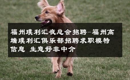 福州璞利汇夜总会招聘-福州高端璞利汇俱乐部招聘求职模特信息 生意好非中介