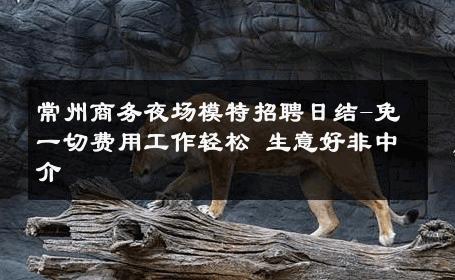 常州商务夜场模特招聘日结-免一切费用工作轻松 生意好非中介