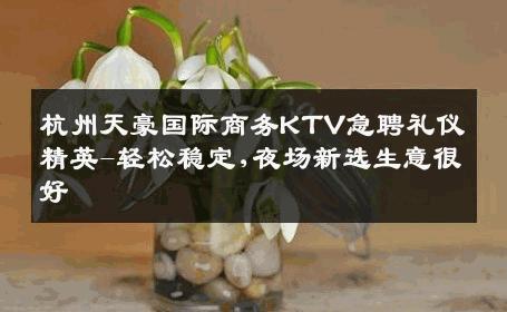 杭州天豪国际商务KTV急聘礼仪精英-轻松稳定,夜场新选生意很好