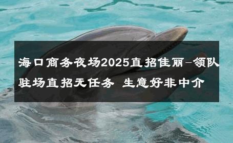 海口商务夜场2025直招佳丽-领队驻场直招无任务 生意好非中介