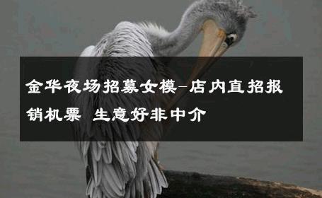 金华夜场招募女模-店内直招报销机票 生意好非中介