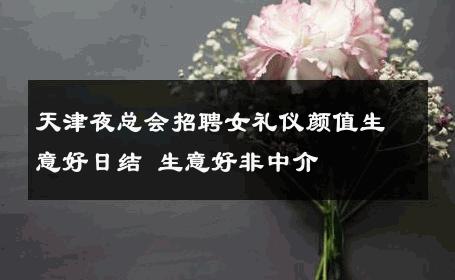 天津夜总会招聘女礼仪颜值生意好日结 生意好非中介