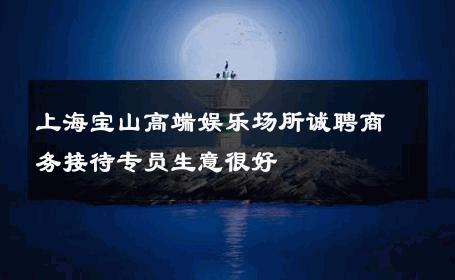 上海宝山高端娱乐场所诚聘商务接待专员生意很好