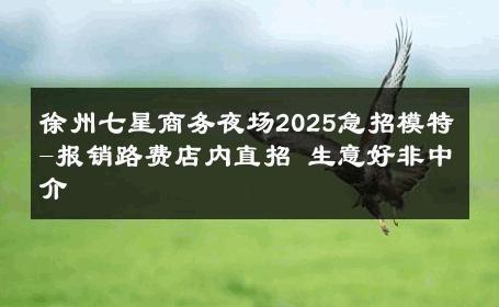 徐州七星商务夜场2025急招模特-报销路费店内直招 生意好非中介