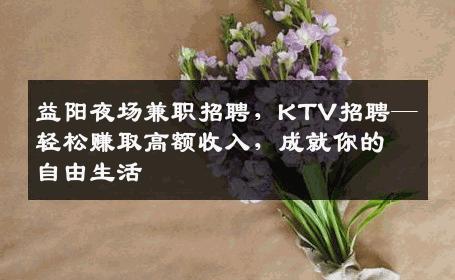 益阳夜场兼职招聘，KTV招聘—轻松赚取高额收入，成就你的自由生活
