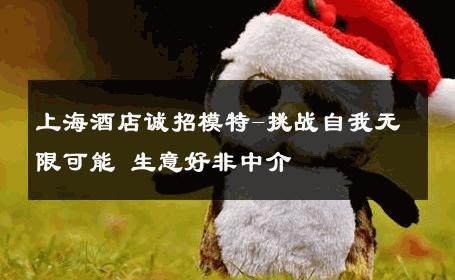 上海酒店诚招模特-挑战自我无限可能 生意好非中介