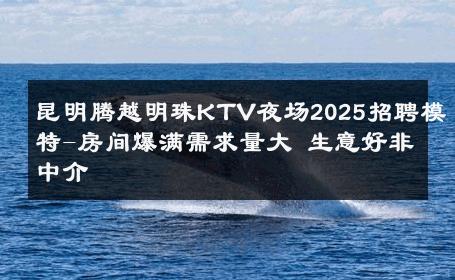 昆明腾越明珠KTV夜场2025招聘模特-房间爆满需求量大 生意好非中介