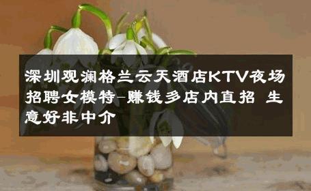 深圳观澜格兰云天酒店KTV夜场招聘女模特-赚钱多店内直招 生意好非中介