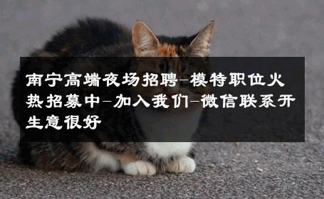 南宁高端夜场招聘-模特职位火热招募中-加入我们-微信联系开生意很好