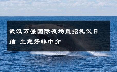 武汉万景国际夜场直招礼仪日结 生意好非中介