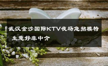 武汉金沙国际KTV夜场急招模特 生意好非中介