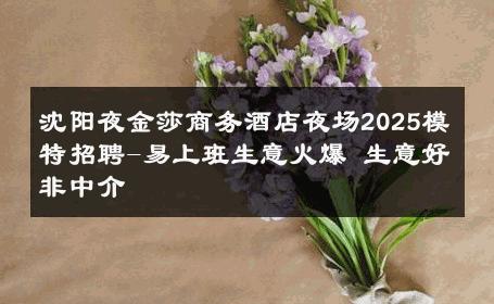 沈阳夜金莎商务酒店夜场2025模特招聘-易上班生意火爆 生意好非中介
