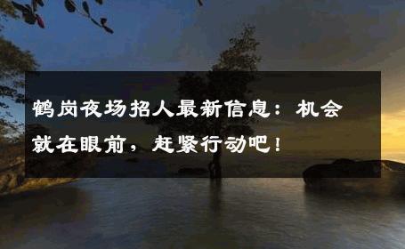 鹤岗夜场招人最新信息：机会就在眼前，赶紧行动吧！