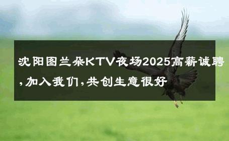 沈阳图兰朵KTV夜场2025高薪诚聘,加入我们,共创生意很好