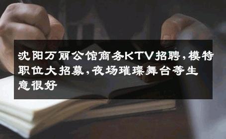 沈阳万丽公馆商务KTV招聘,模特职位大招募,夜场璀璨舞台等生意很好