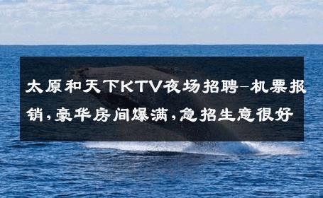 太原和天下KTV夜场招聘-机票报销,豪华房间爆满,急招生意很好