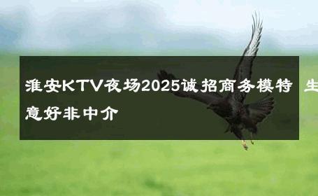 淮安KTV夜场2025诚招商务模特 生意好非中介