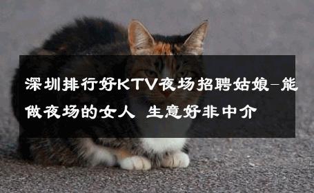 深圳排行好KTV夜场招聘姑娘-能做夜场的女人 生意好非中介