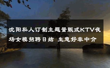 沈阳私人订制主题量贩式KTV夜场女模招聘日结 生意好非中介