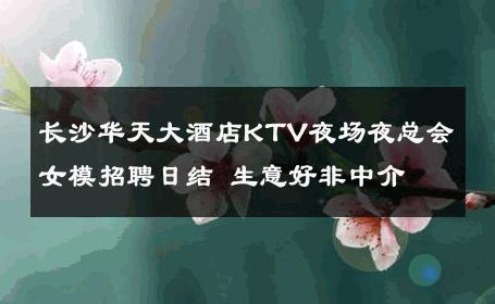 长沙华天大酒店KTV夜场夜总会女模招聘日结 生意好非中介
