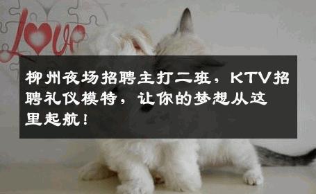 柳州夜场招聘主打二班，KTV招聘礼仪模特，让你的梦想从这里起航！