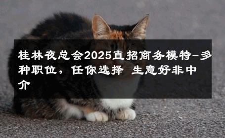 桂林夜总会2025直招商务模特-多种职位，任你选择 生意好非中介