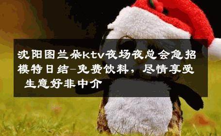 沈阳图兰朵ktv夜场夜总会急招模特日结-免费饮料，尽情享受 生意好非中介