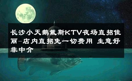 长沙小天鹅戴斯KTV夜场直招佳丽-店内直招免一切费用 生意好非中介