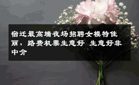 宿迁最高端夜场招聘女模特佳丽，路费机票生意好 生意好非中介
