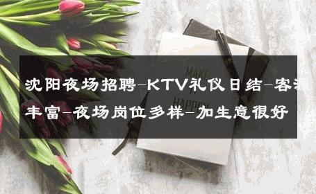 沈阳夜场招聘-KTV礼仪日结-客源丰富-夜场岗位多样-加生意很好